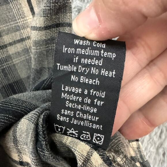 Kuhl Women's Medium Western Plaid Shirt Pearl Snaps Long Sleeves Soft Comfort - Picture 8 of 13